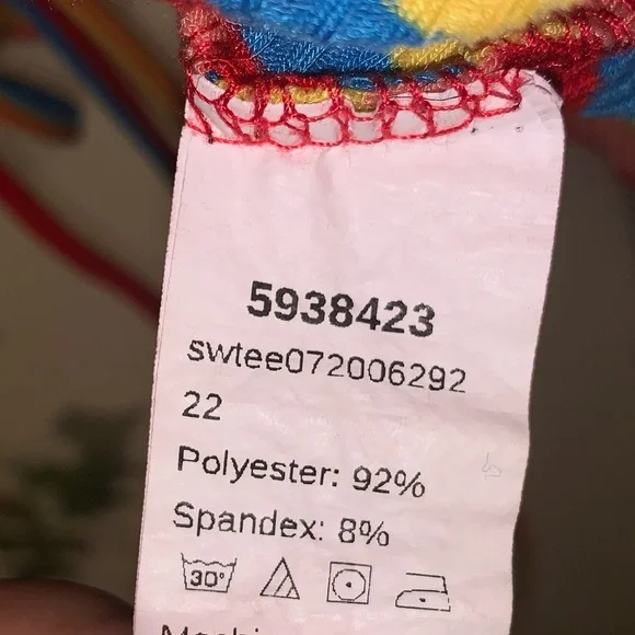 Multicolor Ruched Drawstring Top - Picture 2 of 5